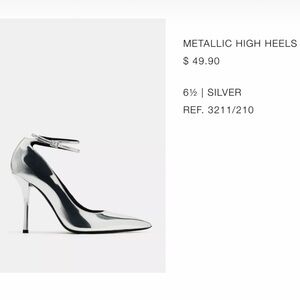 Silver Stiletto Heels